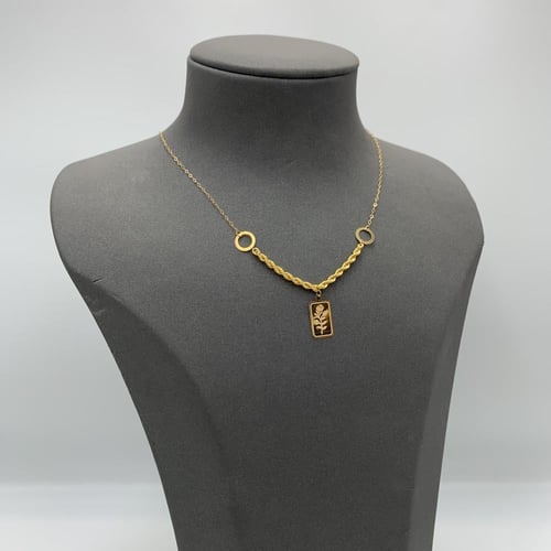 طقم ذهب بحريني ناعم عيار 21 وزن 3.44 جرام