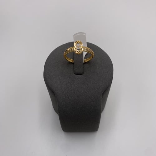 طقم ذهب بحريني عيار 21 بتصميم متدلٍ أنيق وزن 7.41...