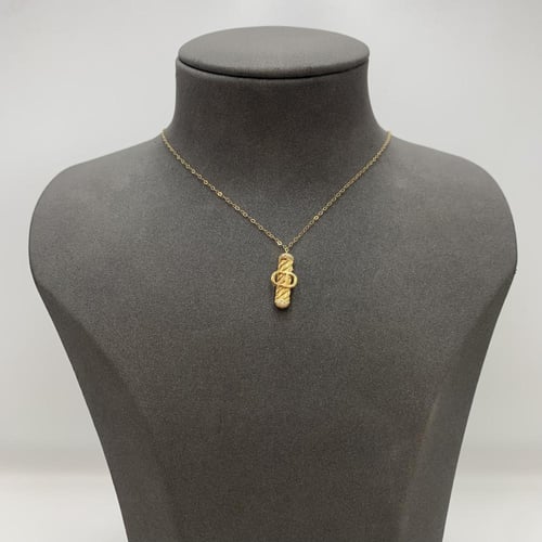 عقد ذهب إيطالي عيار 18 بوزن 1.4 جرام بتعليقة أسطوا...