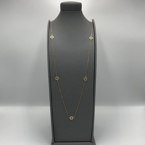 سبحه مميزه ايطالي تصميم الماس عيار 18 الوزن 3.8