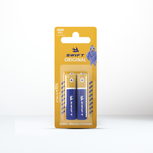 كارت بطارية سويفت AAA R03 1.5V صغير مكون من بطاريت...