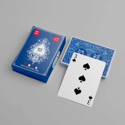 حبة بلوت فيول أزرق مزخرف مقاس كبير