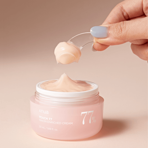 انوا كريم من مستخلص الخوخ %77 والنياسين منشط ومرطب...