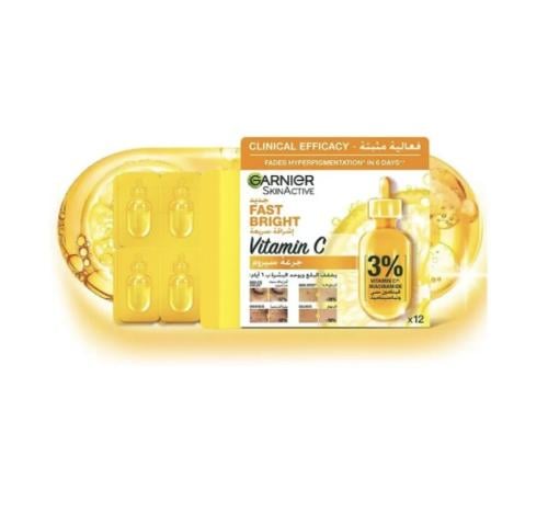غارنييه سكن اكتيف فاست برايت سيروم 1.5مل * 12 امبو...