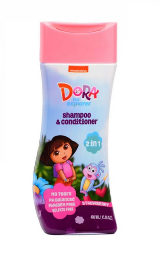 نيكلودين دورا شامبو + بلسم بالفراوله - 400 مل