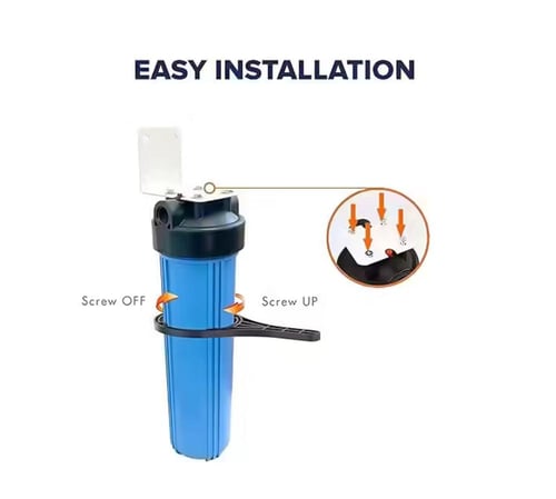 فلتر جامبو 20 بوصة فردي ازرق