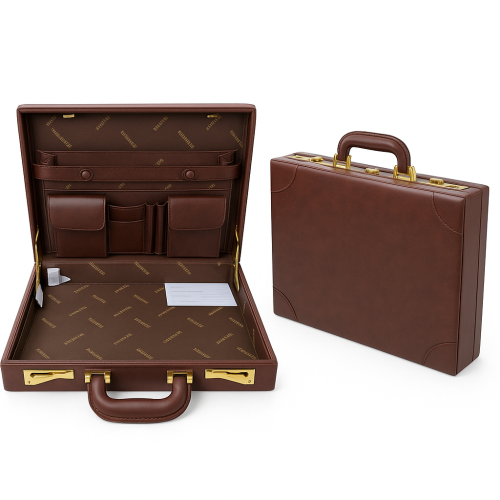 شنطة دبلوماسية جلد فاخرة (صناعة تايوانية عالية الج...