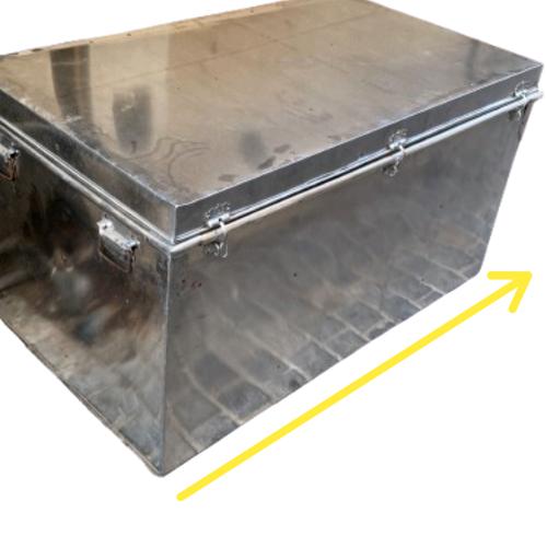 صندوق حديد جامبو ا الطول 120سم العرض 80 الارتفاع 8...