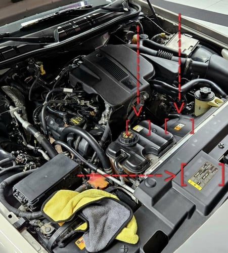 بكج استيكرات غرفة المحرك والشنطه فورد