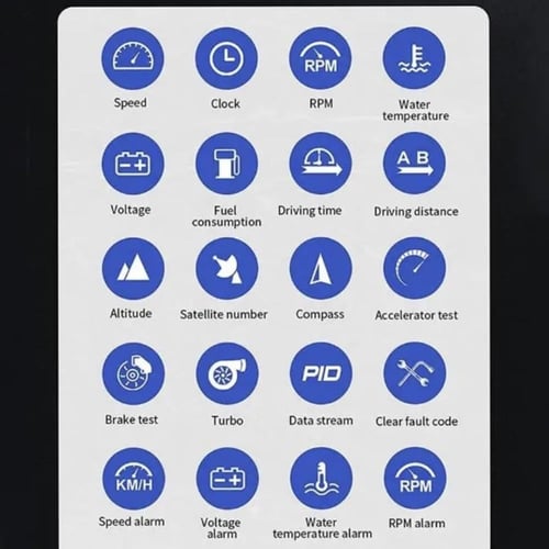 قيج معلومات عداد رياضي OBD2 + GPS