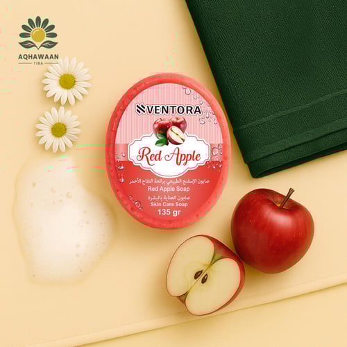 صابون إسفنجي التفاح الأحمر