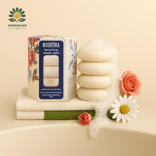 صابون الورد والسمسم والبابونج 45X4