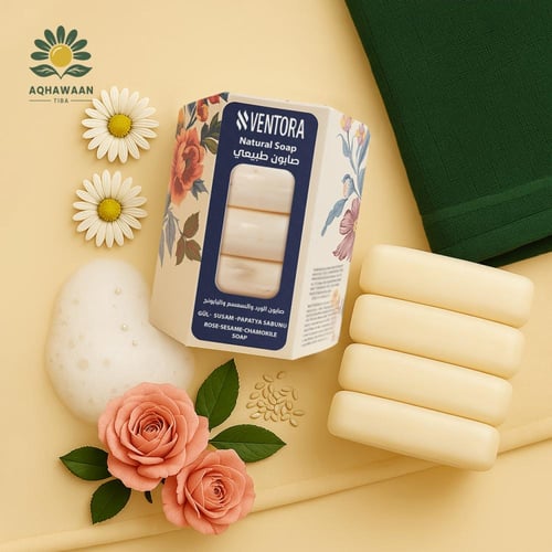 صابون الورد والسمسم والبابونج 45X4