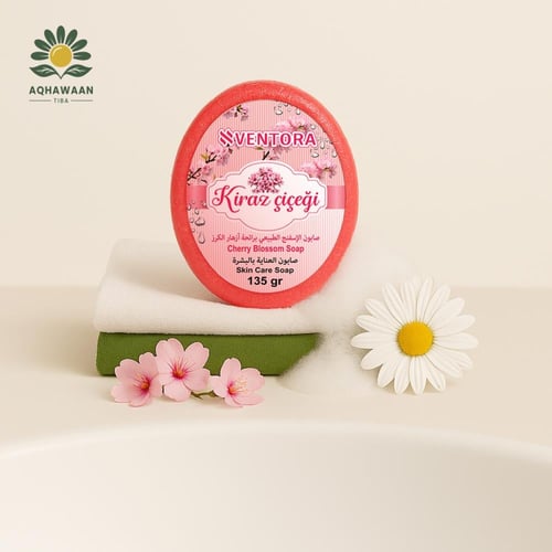 صابون إسفنجي برائحة أزهار الكرز