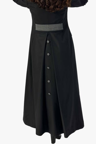 بليزر عملي - أسود مزين بتدخيلات كاروهات