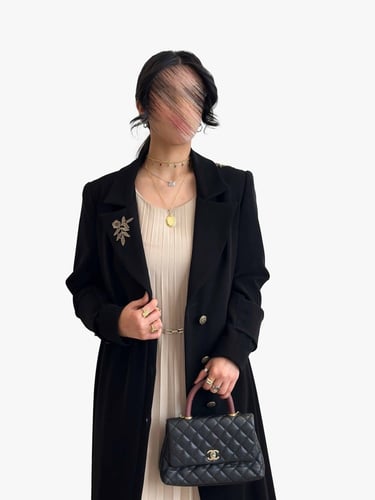 بليزر رسمي تطريز - أسود