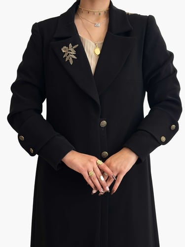 بليزر رسمي تطريز - أسود