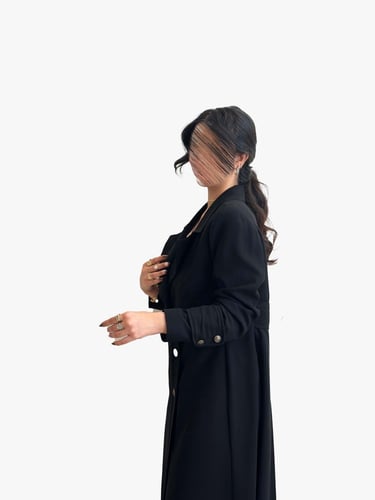 بليزر رسمي تطريز - أسود