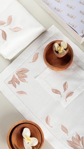 Autumn leaves design tableware set (Napkin - Placemat - Small Napkins)