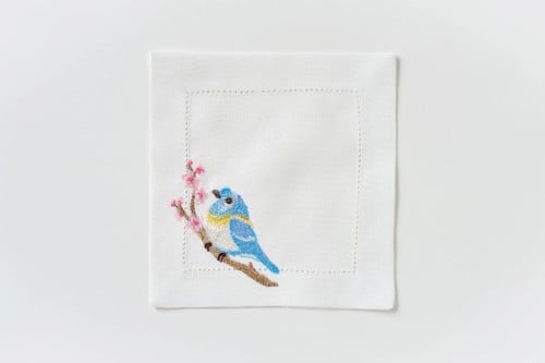مفرش صغير تصميم الطائر الازرق (Small Napkins)