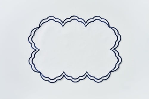 مفرش صحن بتصميم أسود للأطراف(Placemats)