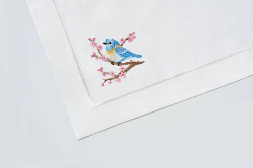 منديل مائدة تصميم الطائر الازرق ( Napkins)