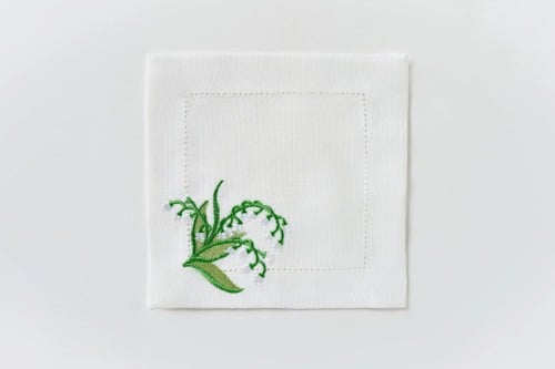 مفرش صغير تصميم زهرة الاوركيد (Small Napkins)