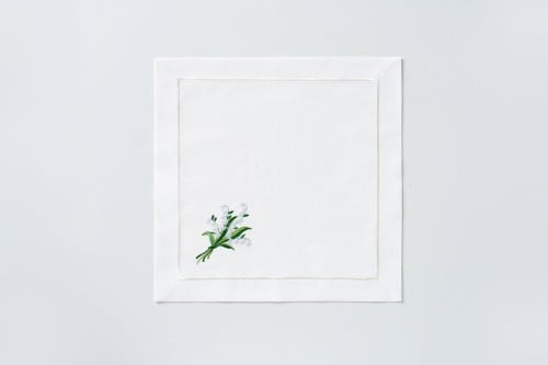 منديل مائدة تصميم زهرة الياسمين( Napkins)