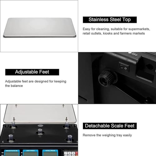 ميزان الكتروني شاشة رقمية 40 كغ