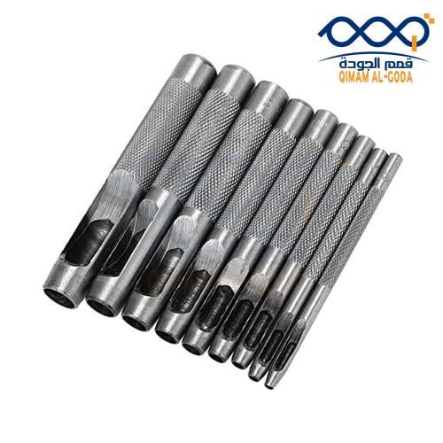 9 Pc. Hollow Punch Set (3-12mm) Heat Treated Carbo...