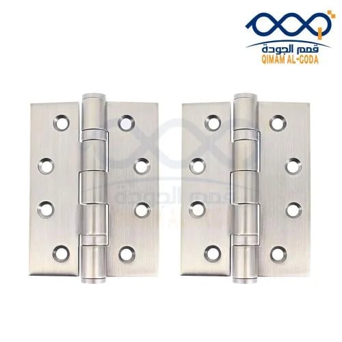 Heavy Duty Brushed Metal Door Butt Hinges Set (4"...