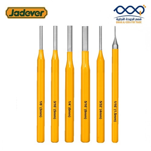 طقم ازميل ثقب 6 قطع JADEVER