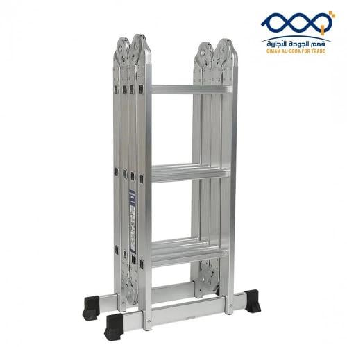 سلم المنيوم متعدد الاستخدامات 12 درجة قابل للطي -...