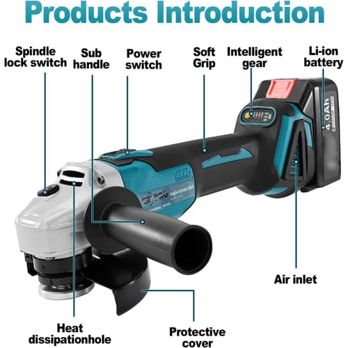 صاروخ قص وجلخ بطارية 5 بوصة