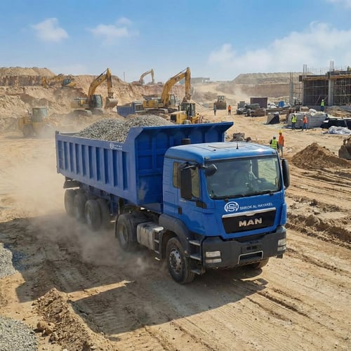 قلاب مربع تريلا 3 محاور (سعة تصل إلى 24 متر) - صنا...