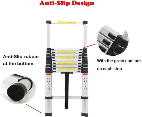 سلم المنيوم تلسكوبي 2 متر