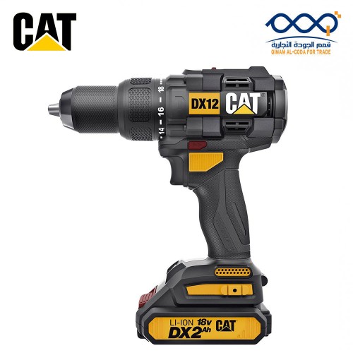 دريل بطارية 18 فولط 2 امبير مع همر CAT DX12