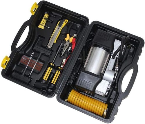 منفاخ هواء قوي للسيارة 2 بستم 12 فولت أصلي مع عدة