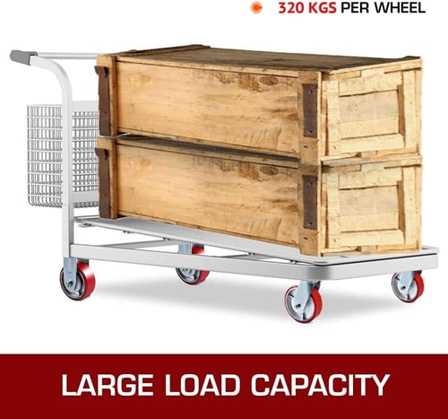 عجل احمر حديد متحرك مع فرملة