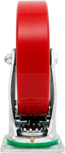 عجل احمر حديد متحرك مع فرملة