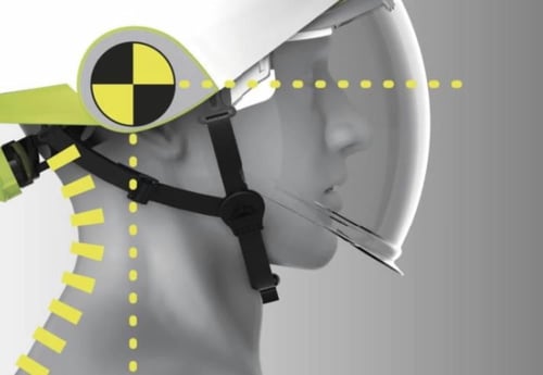 خوذة سلامة معزولة DELTA PLUS مع قناع حماية (Arc Fl...