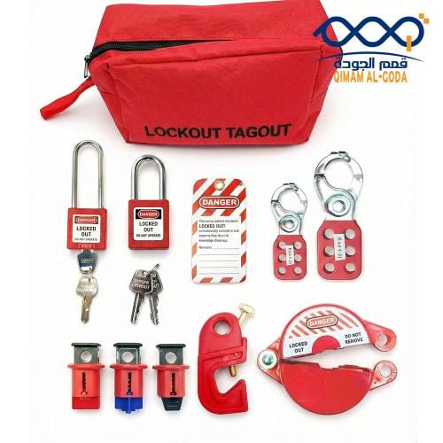 Personal Lockout Tagout Pouch Kit 25 Pcs - Electri...