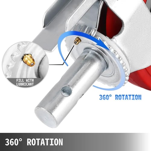 عجل سقالة احمر حديد