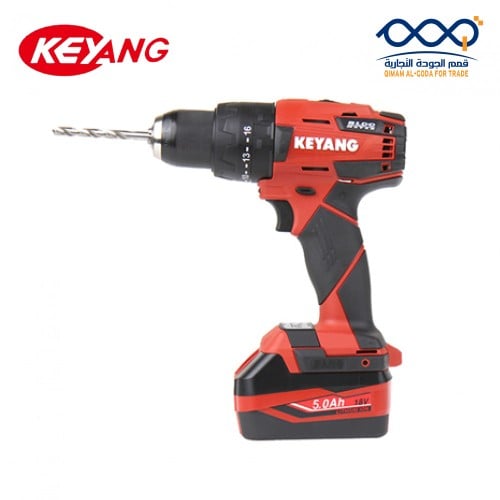 دريل بطارية همر بدون فحمات 13 مم KEYANG 18 V