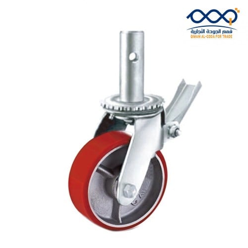 عجل سقالة احمر حديد
