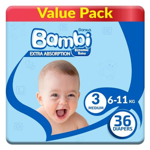 بامبي سانيتا 3 حفاضة 36