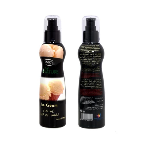 Enjoy Nature Ice Cream Massage and Body Oil 175ml