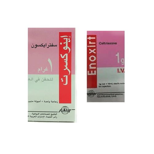 إينوكسيرت 1 جرام 1 قارورة وريدية مذيب