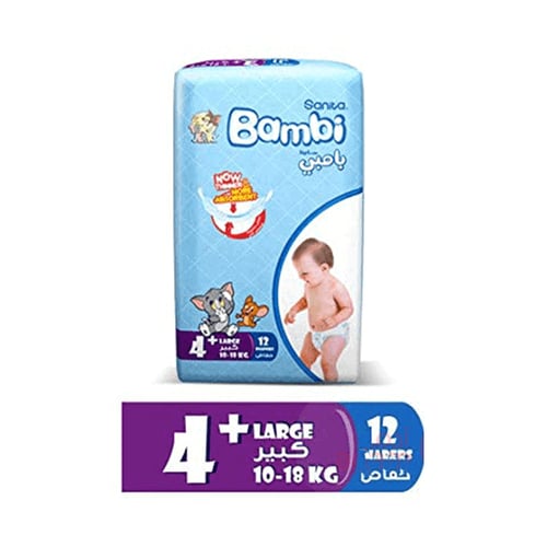 Bambi Sanita 4+ Diaper 12
