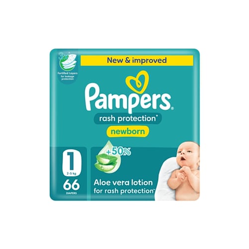 حفاضات بامبرز بيبي دراي 1، 66 حفاضة